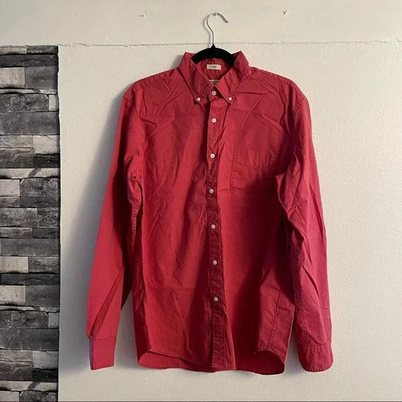 JCrew red button down  - Picture 1 of 14